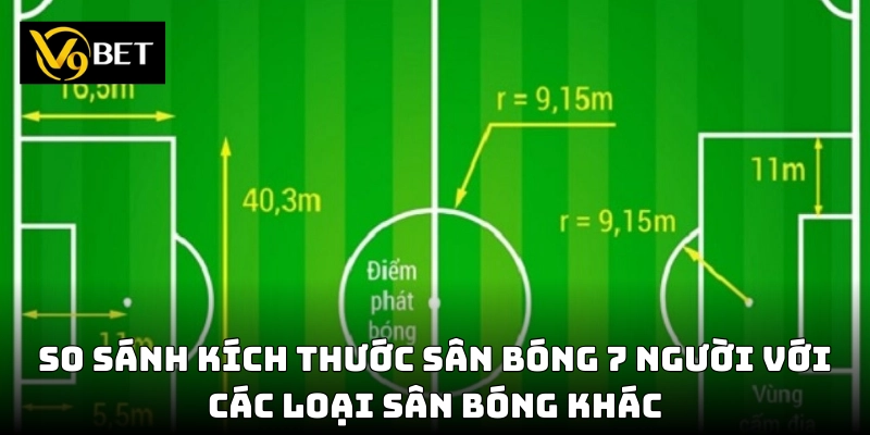 So sánh sự khác biệt giữa các sân bóng